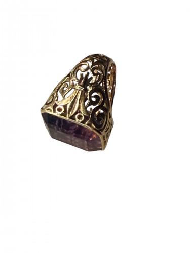 Antique Jewellery  - Important Gold And Amethyst Ring