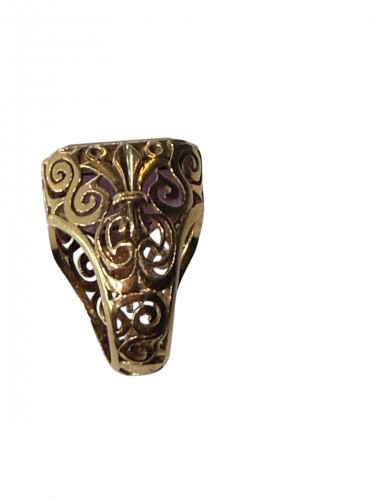 19th century - Important Gold And Amethyst Ring