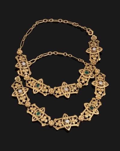 Transformable Jewelry In Gold, Emeralds And Diamonds  - Napoléon III