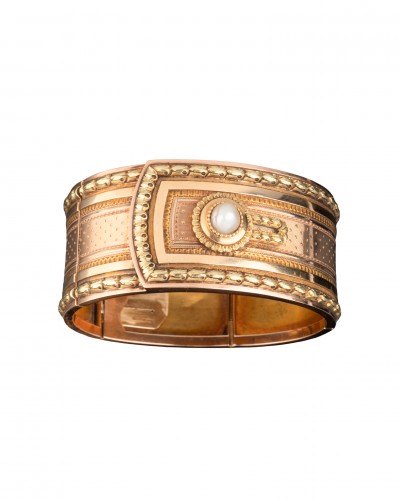 Colored Gold Cuff Bracelet