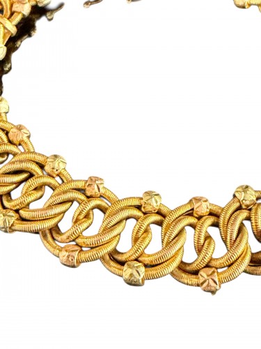 Gold Passementerie Bracelet - Antique Jewellery Style Napoléon III