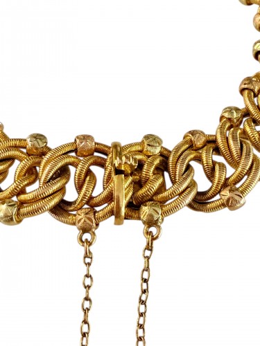 19th century - Gold Passementerie Bracelet