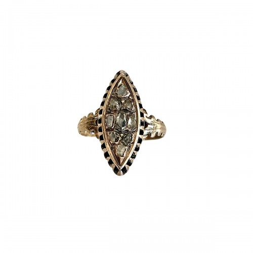 Bague marquise du XVIIIe siècle