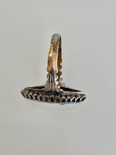 Bague marquise du XVIIIe siècle - Bijouterie, Joaillerie Style Louis XVI