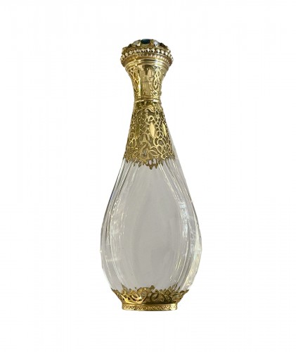 Scent Permume bottle In Crystal, Gold, Pearls And Lapis Lazuli