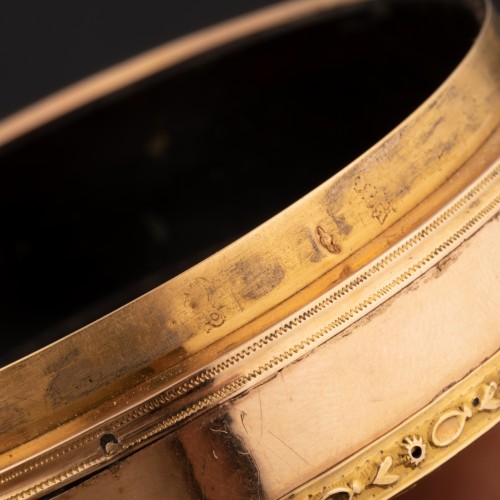 XVIIIe siècle - Drageoir en or de couleurs d'époque Louis XVI