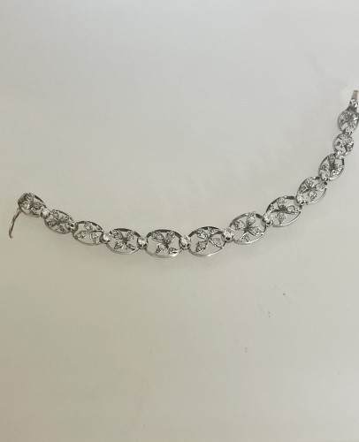 XIXe siècle - Bracelet Belle époque en or et diamants