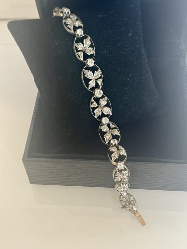 Gold And Diamond Bracelet Belle Epoque Period - Art nouveau