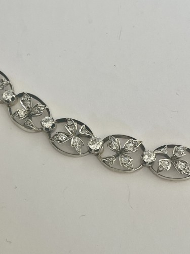 Art nouveau - Bracelet Belle époque en or et diamants