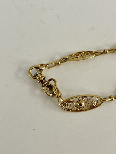 Bijouterie, Joaillerie Pendentif, Collier - Sautoir en or fin XIXe siècle