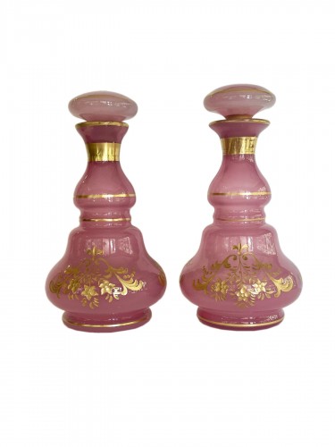 Pink opaline large bottles