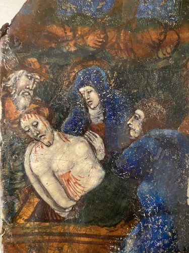 Entombment of Christ - Limoges, ca 1550 - Religious Antiques Style Renaissance