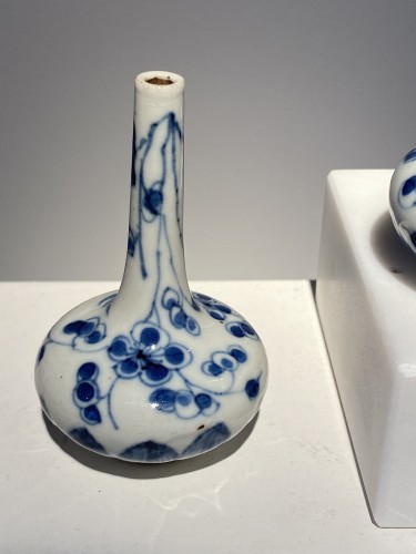 18th century - Two China porcelain miniature vases, Kang Xi (1662-1722)