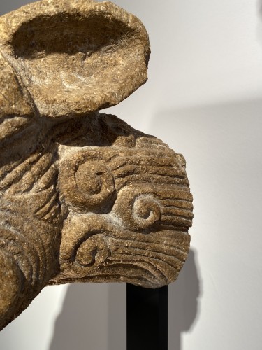 Middle age - Romanesque Head of a Monster, United Kingdom 12th century