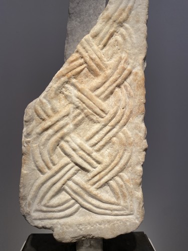 Sculpture  - Longobard Marble Fragment, Italy 8th century
