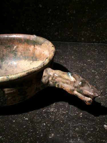 BC to 10th century - Bowl with Dragonhead (Han dynasty, 206 BC - 220 AD)