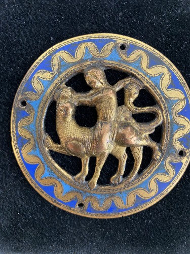 Médaillon Limoges, France XIIIe siècle - Objets de Vitrine Style Moyen Âge