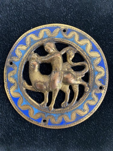 Médaillon Limoges, France XIIIe siècle - Moyen Âge