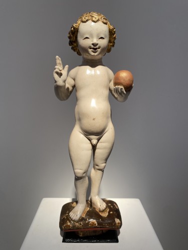 Child Jesus as Saviour of the World - Mechelen/Malines, early 16th century - Religious Antiques Style Renaissance