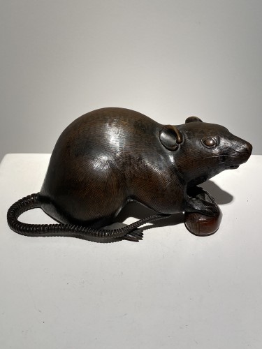  - Rat en bronze, Japon vers 1900