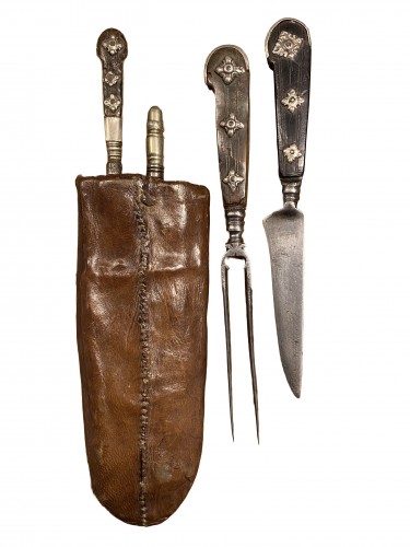 Objects of Vertu  - A Hunter’s Cutlery set - Germany, 17th century