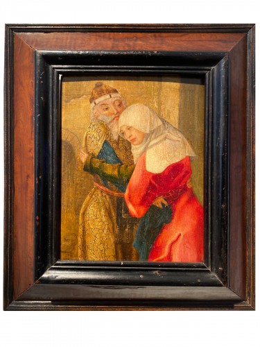 Anne and Joachim at the Golden Gate - Flanders?, 16th century