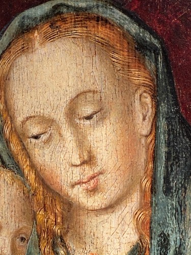 Vierge à l'enfant, Flandres, XVIe siècle - Tableaux et dessins Style Renaissance
