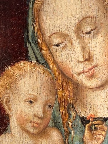 Paintings & Drawings  - Madonna with Child, Flanders 16th century