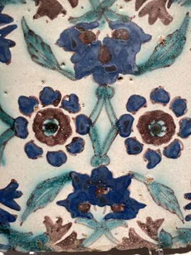 Qallalline Tile  - Tunisia 18th centuuyr - Porcelain & Faience Style 