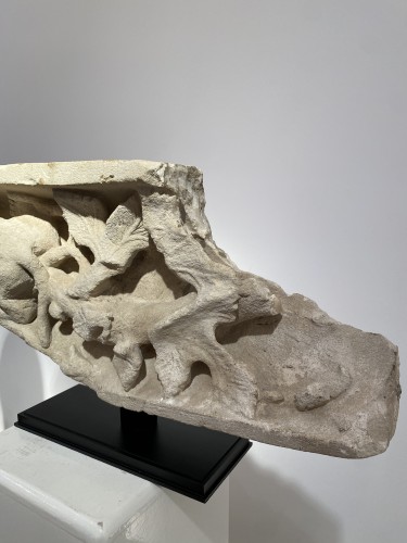 Architectural & Garden  - Crouching Monster Frieze Fragment, France circa 1400