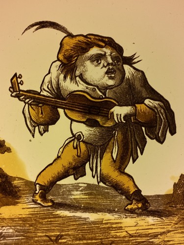 Two Grotesque musicians, France 17th century - 