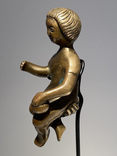Art sacré, objets religieux  - Enfant Jésus sur le bras de Marie, Flandre vers 1500
