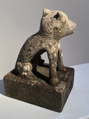 Antiquités - Deux kitsune - Japon, fin de l'époque Edo 1800-1850