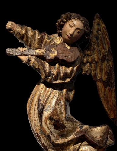 Angel playing the vielle, Flanders 16th century - 