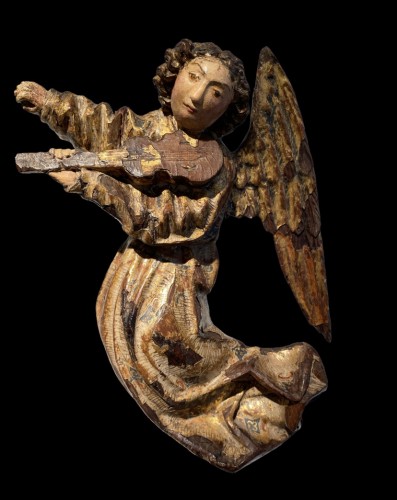 Angel playing the vielle, Flanders 16th century - Renaissance