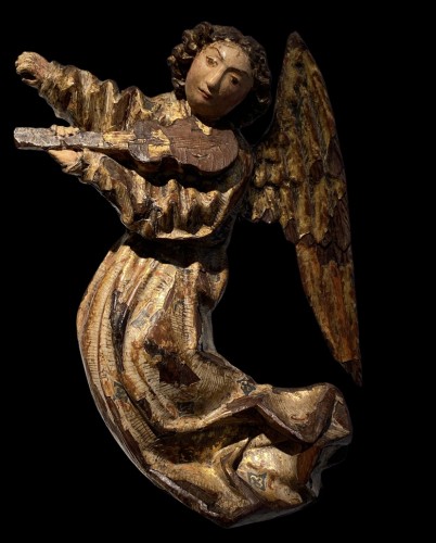 Renaissance - Angel playing the vielle, Flanders 16th century