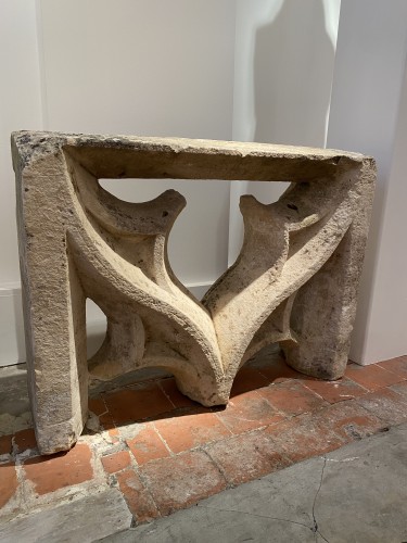 11th to 15th century - Large balustrade fragment (France, 15th)