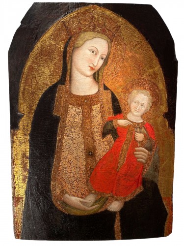 Madonna with Child and Goldfinch, Italy first half of 14th century