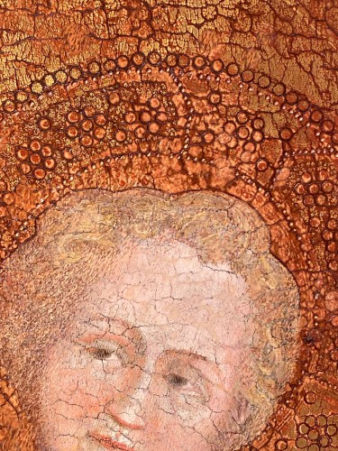 Madonna with Child and Goldfinch, Italy first half of 14th century - Middle age