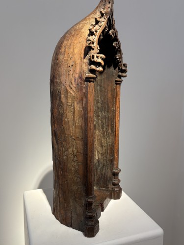 Niche en Chêne, Flandre XVe siècle - Seghers & Pang Fine Arts