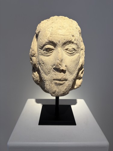 Tête d'un homme Saint, France circa 1450 - Art sacré, objets religieux Style Renaissance