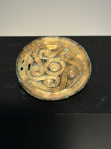 Anglo-saxon saucer brooch, UK 4-6th century - Ancient Art Style 