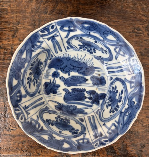 Antiquités - Eight Chinese Blue and White 'Kraak' Bowls (China, Ming 17th cent)