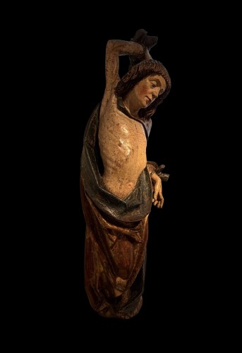 Saint Sébastien, Allemagne fin du XVe siècle - Sculpture Style Renaissance