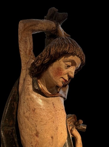 Sculpture Sculpture en Bois - Saint Sébastien, Allemagne fin du XVe siècle