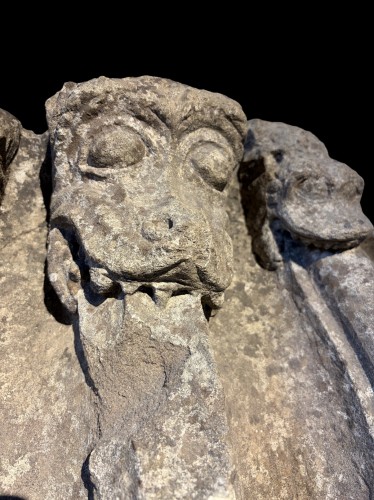 Monster Heads, France 13th century - Middle age