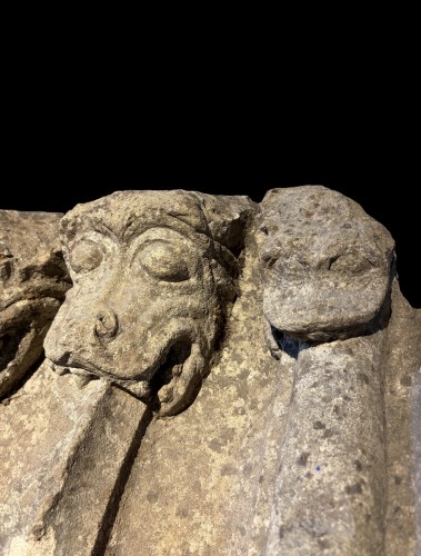 Middle age - Monster Heads, France 13th century