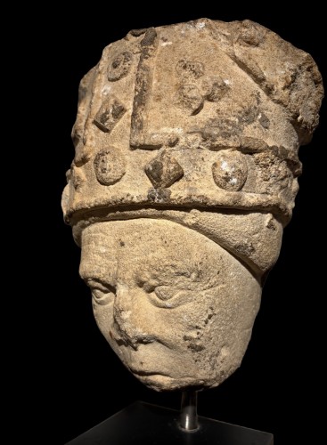 Head of a young Bishop, France 15th century - 
