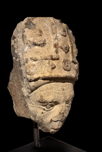  - Head of a young Bishop, France 15th century