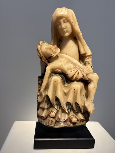 A 15th century Nottingham alabaster Pietà - Sculpture Style Renaissance